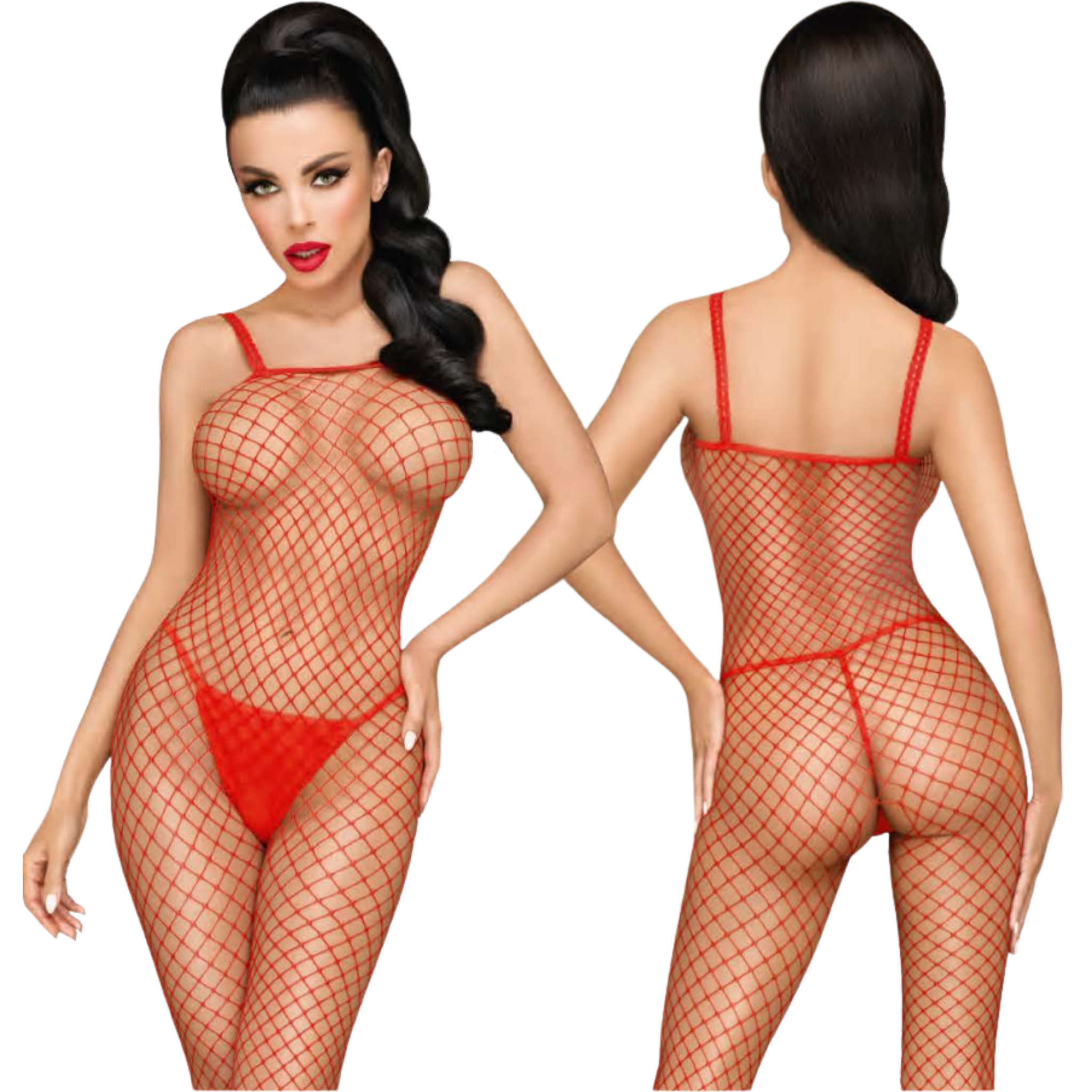 Bodystocking Body Search Red